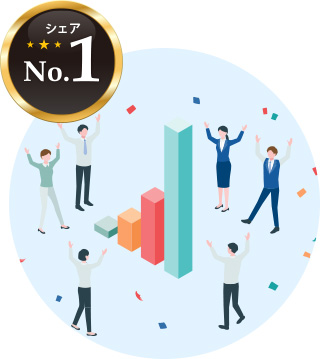 圧倒的なシェア 業界No.1